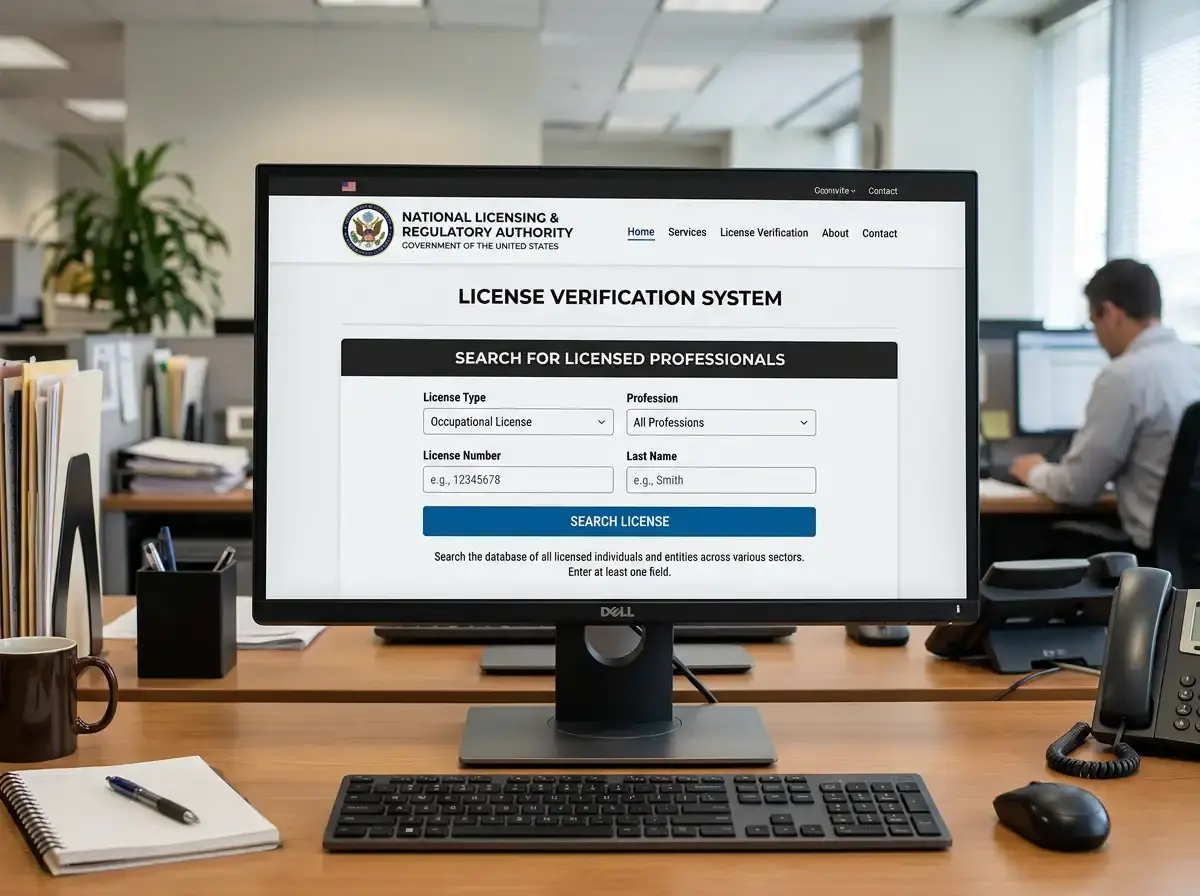 Online casino license verification page showing regulatory details