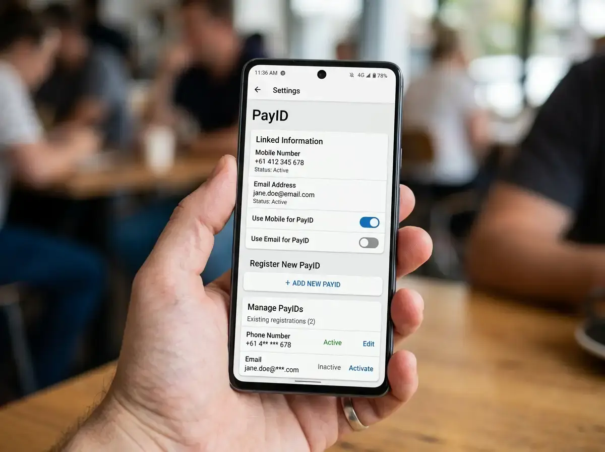 CommBank PayID settings screen for enabling gambling transfers