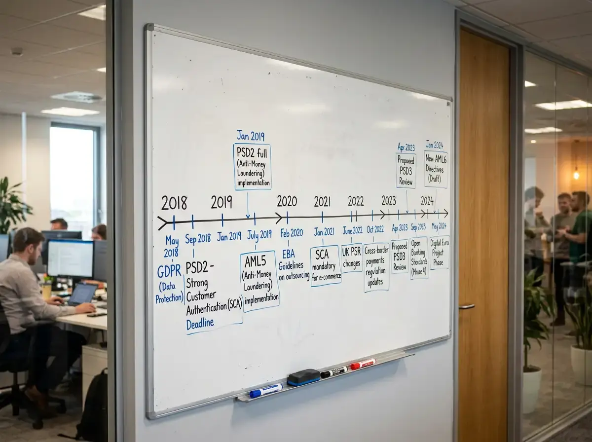 Timeline of credit card gambling ban milestones and market impact