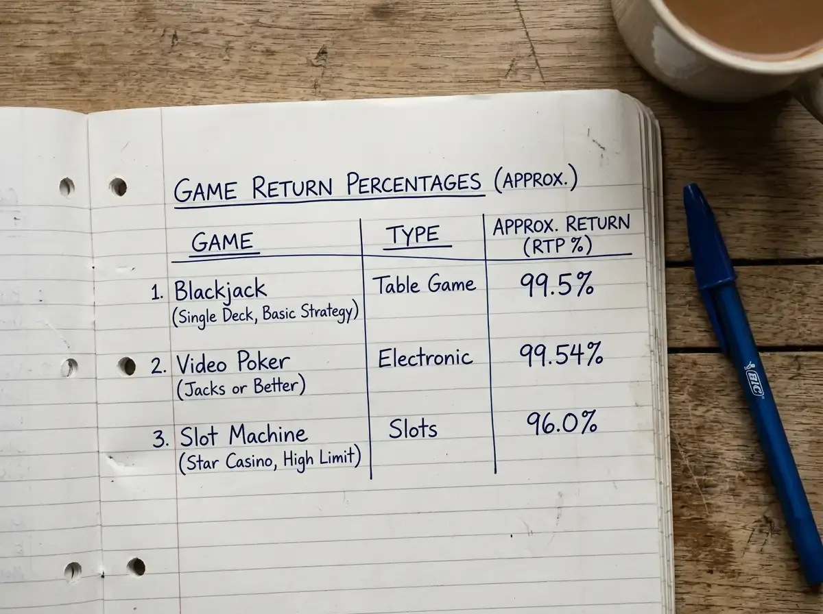 House edge comparison between blackjack roulette and baccarat games