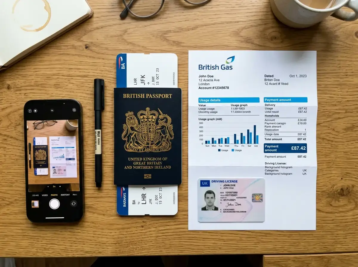 Required KYC documents including ID and proof of address for casino