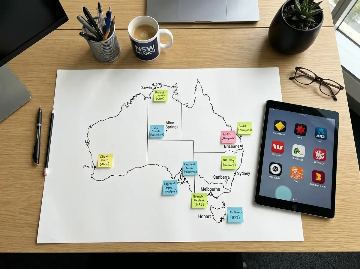 Australian bank coverage map for PayID casino deposits
