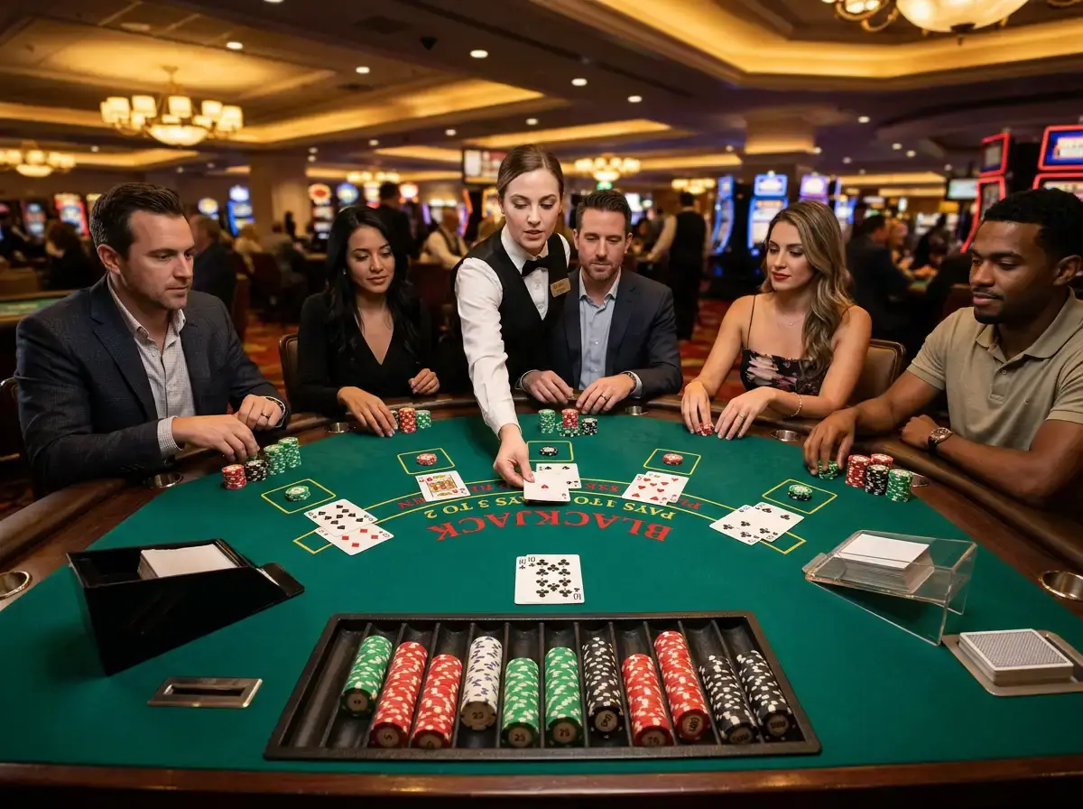 Table games at PayID casinos including blackjack roulette and baccarat