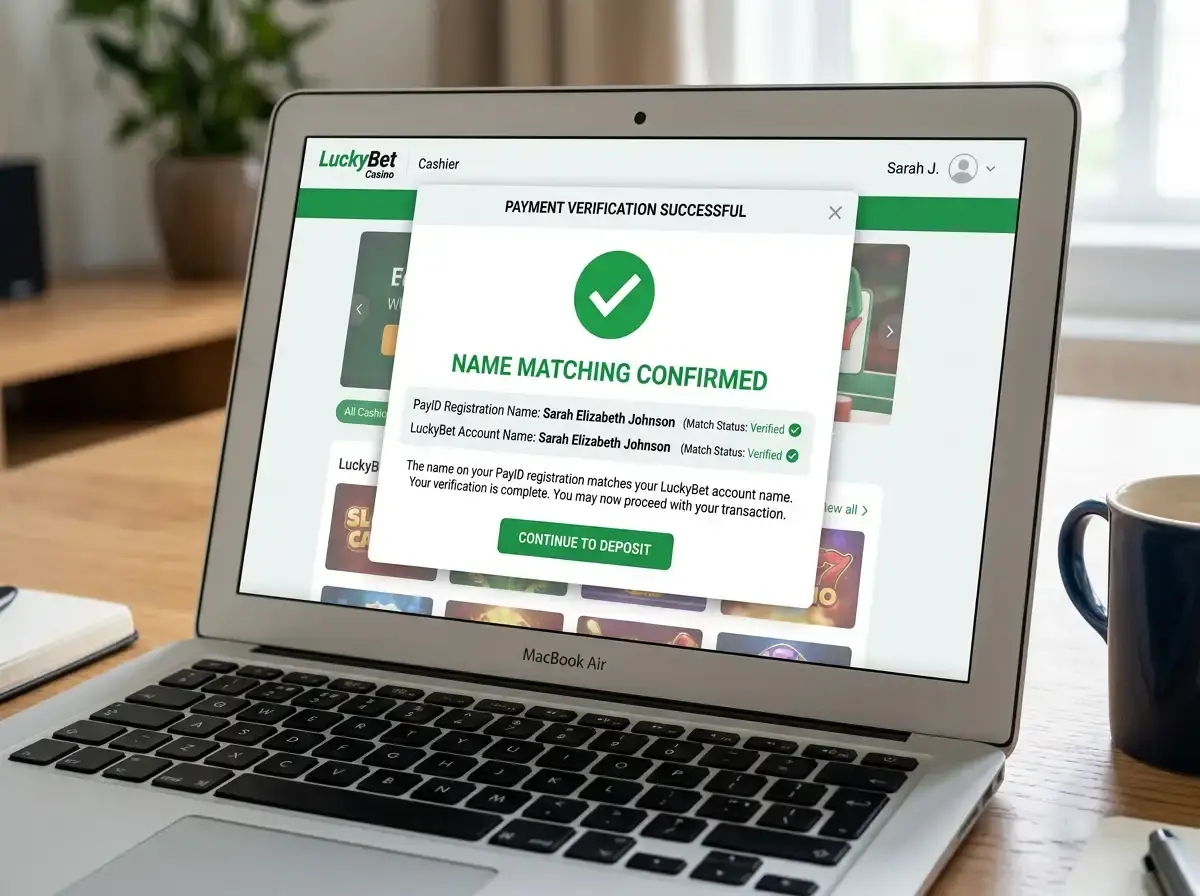 PayID name matching simplifying casino KYC verification process