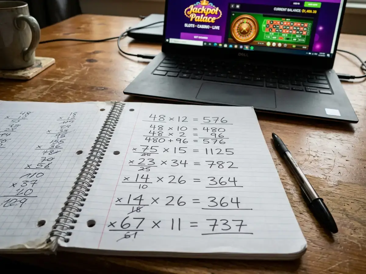 Wagering requirements calculation example for casino bonus