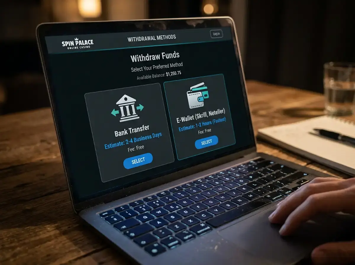 Withdrawal comparison between card refund and bank transfer methods